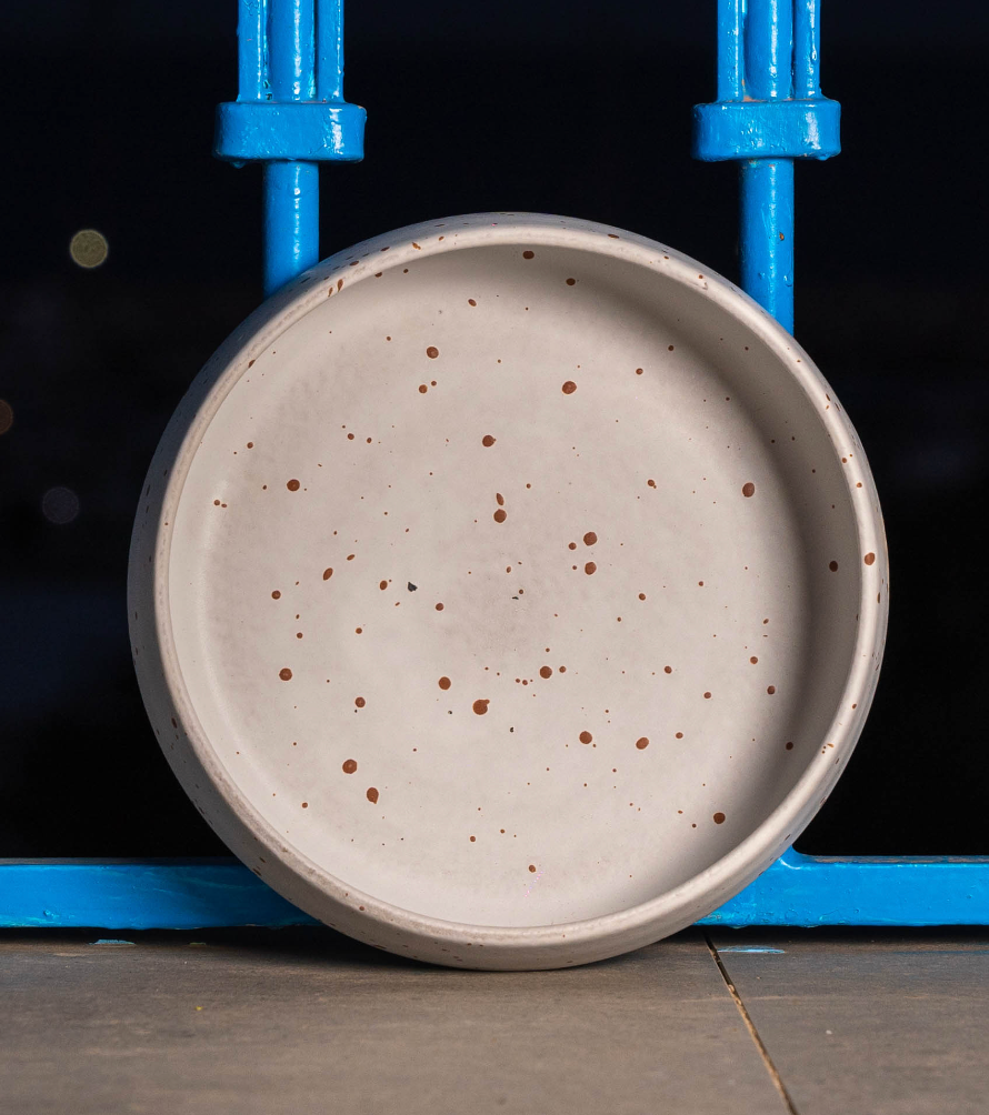Bianco Terrazzo Grand Bol en Grès Ø18cm